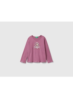 United Colors Of Benetton Kadın / Kız Pembe Tişört (Model Kodu: 3ATNG10GI )