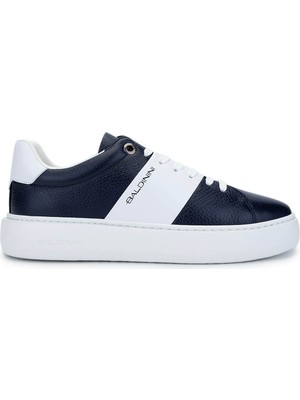 Baldınını Erkek Hakiki Deri Lacivert/beyaz Sneakers & Spor Ayakkabı 509 150860 Erk Ayk Y25 Blue/whıte