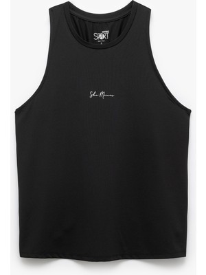 Koton Bisiklet Yaka Sırt Detaylı Kolsuz Baskılı Sporcu Atleti