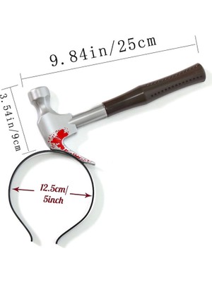 Narnuga Kafaya Saplanmış Kahverengi Saplı Çekiç Şaka Tacı - MCT4308-8128