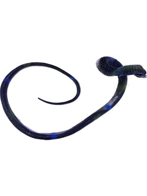 Narnuga Siyah Renk Gerçekçi Kobra Model Silikon Yumuşak Yılan 80  cm  - MCT3947-8836