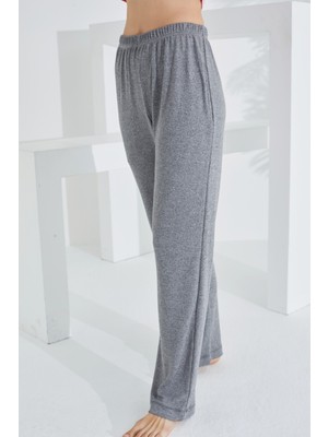 Etoile Kadın Pamuklu Devetüyü Pijama Altı Bordo 1001