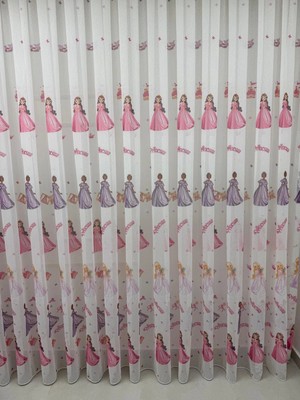 Nivemeshome HYL00009.801 KRDT204096 Prenses Çocuk Odası 1/2.5 Pile Tül Perde Apm