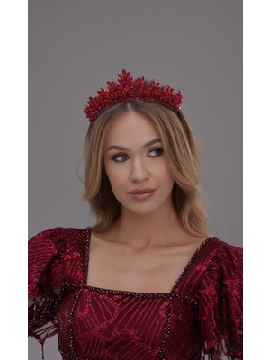 Simay Aksesuar ST835 Gelin,kına,nişan Tacı