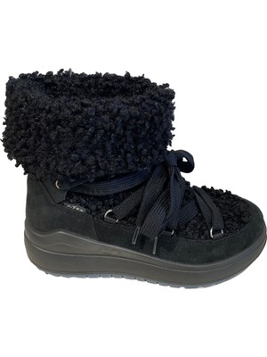 Kadın Bot 6382 5j Jacalu Synth.wool / Leather Pu Sole Black