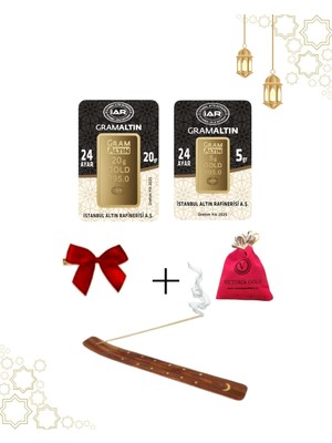 Victoria Gold 25 gr 24 Ayar  995 Altın  Hediyeli Tütsülük
