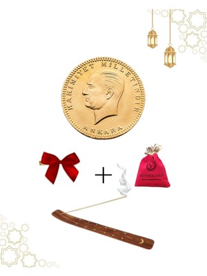 Victoria Gold 1 Adet Ata Tam-Eski Tarihli (22 Ayar) Tütsülük hediye