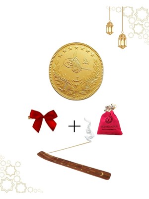 Victoria Gold 1 Adet Kulpsüz 5'li Reşat (22 Ayar) Tütsülük hediye