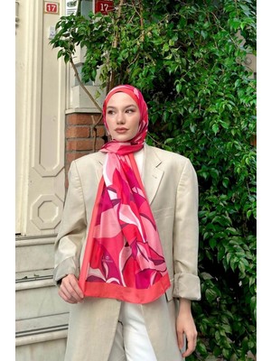 İpekhan Lilyum Desen Ince Pamuk Şal