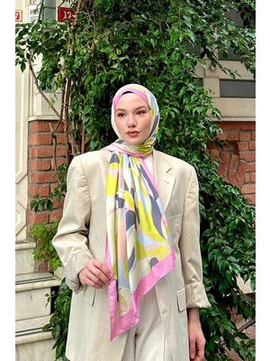 İpekhan Lilyum Desen Ince Pamuk Şal