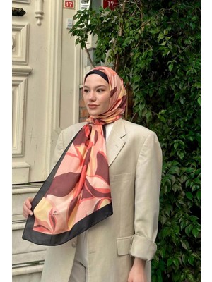 İpekhan Lilyum Desen Ince Pamuk Şal
