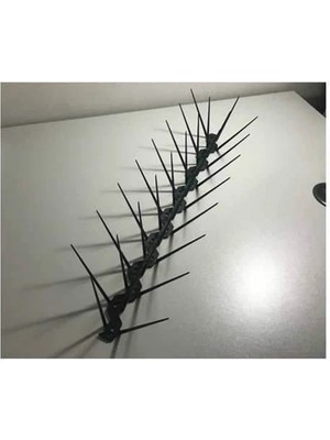 Meri Kuşkovucu Siyah Dikenli Kuşkonmaz Çit Polikarbon Tel 50 Adet 50 cm 25 Metre