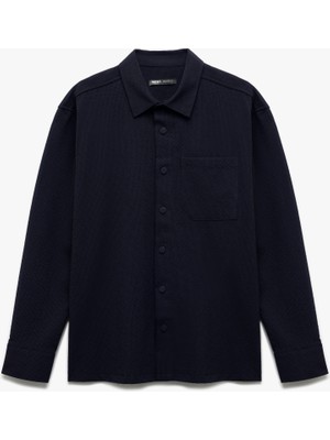 Koton Çıtçıt Düğme Detaylı Cepli Viskon Karışımlı Uzun Kollu Gömlek