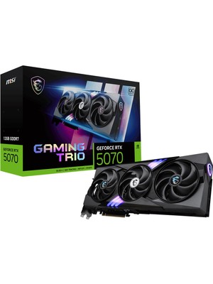MSI GeForce RTX 5070 12G GAMING TRIO OC 12GB GDDR7 192 Bit DLSS 4 Ekran Kartı