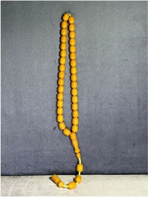 Anemore Collection Çubuk Kehribar Kapsül Kesim Tesbih T-67