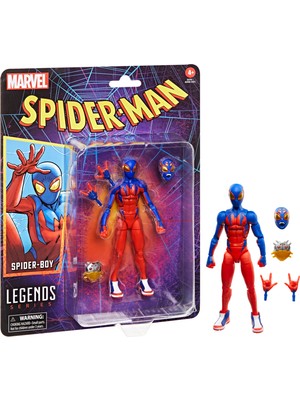 Marvel Legends Series Spider-Boy (Retro Comics) Aksiyon Figürü Transformers Temalı Boyutlu Model