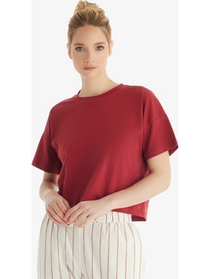 Blackspade Kadın T-Shirt 60552 - Bordo