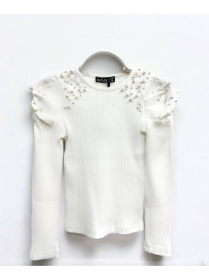 Kız Çocuk Incili Kaşkorse Bluz