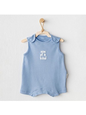 Andy Wawa Bebek Romper Basic Mavi Tulum AC25895