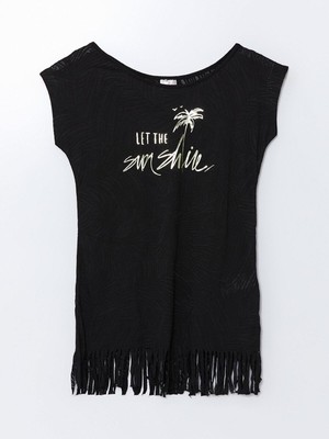 Lcw Dream  Kayık Yaka Kadın Plaj Elbisesi