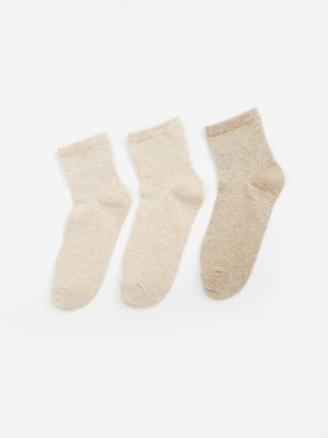 Lcw Dream  Kadın Düz Soket Çorap 3'lü Paket