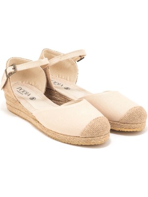 Star Tombis Elişi Hasır Jüt Bantlı Günlük Kadın Espadril Handmade