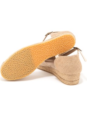 Star Tombis Elişi Hasır Jüt Bantlı Günlük Kadın Espadril Handmade