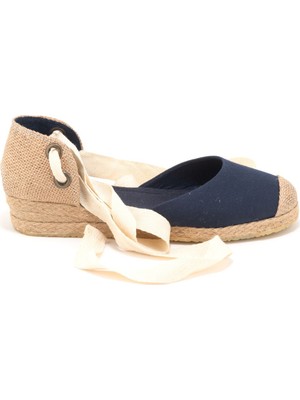 Star Tombis Elişi Hasır Jüt Bileğe Bağlı Ipli Günlük Kadın Espadril Handmade