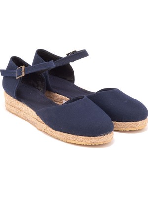 Star Tombis Elişi Hasır 3cm Topuklu Bantlı Günlük Kadın Espadril Handmade