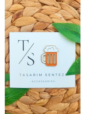 Tasarım Sentezi Rozet Metal Broş Bira Bardağı Arjantin Bar Barmen Barmaid Barista Yaka Çanta Kıyafet Şapka Aksesuar