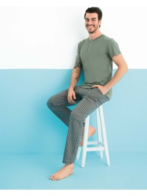 Aydoğan 250151 Erkek Modal  K.kol Pijama Takımı
