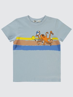 Civil Boys Erkek Çocuk Tişört 2-5 Yaş Buz Mavi