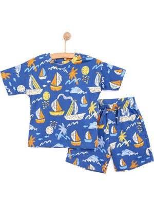 Hellobaby Little Sailor Erkek Tshirt-Şort Erkek Bebek