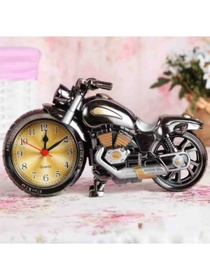 Saatli Dekoratif Motorsiklet – Retro Tasarım, Şık ve Fonksiyonel Masaüstü Saat | Ev ve Ofis Için Nostaljik Motosiklet Biblo & Hediyelik Aksesuar Konsept Özel Seri