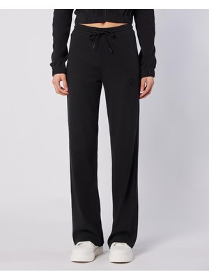 Leda Pant Kadın Siyah Comfort Fit Eşofman Altı