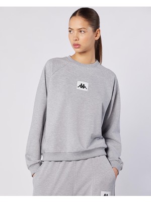 Nady Sweatshirt Kadın Gri-Melanj Regular Fit Sweatshirt