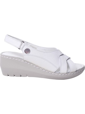Mammamia Kadın Deri Dolgu Topuk Sandalet D25YS-2510