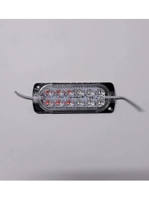 Çakar Modül Mavi--Kırmızı 12 Ledli 12 Volt 2.4 Watt -2 Adet -351-