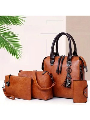 Taba Kadın El Omuz Çanta Seyahat Seti