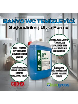 Cod-Ex Banyo - Wc Temizleyici 4 Litre