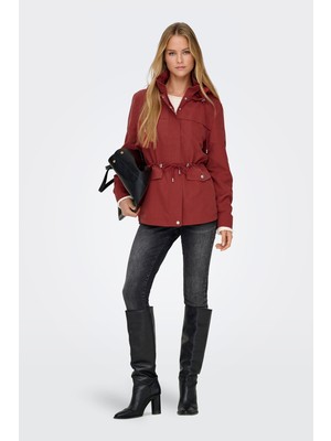 Only Onlnewstarline Regular Fit Kapüşonlu Cepli Mevsimlik Mont Bayan Mont 15218612