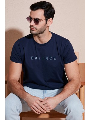 Buratti Pamuklu Slim Fit Bisiklet Yaka T Shirt Erkek T Shirt 541BALANCE