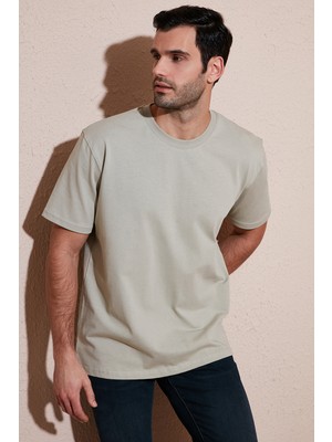 Buratti Pamuklu Relaxed Fit Sıfır Yaka T Shirt Erkek T Shirt 5905446