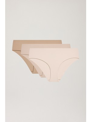 Los Ojos 3 Adet Görünmez Lazer Kesim Klasik Külot Laser Cut Briefs