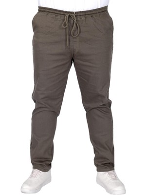 Mode Xl Büyük Beden Erkek Pantolon Gabardin Düz Paça Jogger Everest 21929 Haki