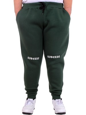 Mode Xl Büyük Beden Erkek Eşofman Altı 3 Iplik Dar Paça 24520 Nefti