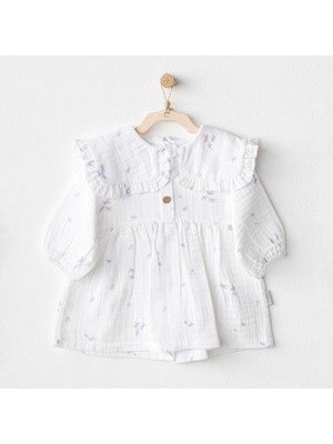 Andywawa Kız Bebek Elbise Dress Magical Butterfly Muslin AC25585