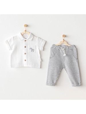 Andywawa Erkek Bebek Takım 2 Parça Set Little King AC25813