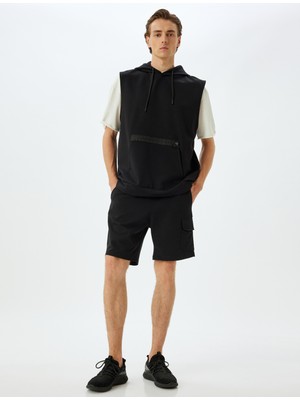 Koton Spor Şort Beli Bağcıklı Cep Detaylı