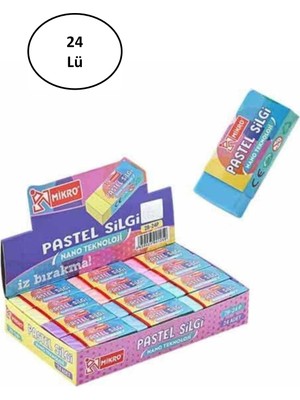 Mikro Silgi 2B-24P Pastel Soft 2B24TRP 24'lü